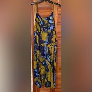 Abstract Print Sleeveless Dress. XL. VGUC